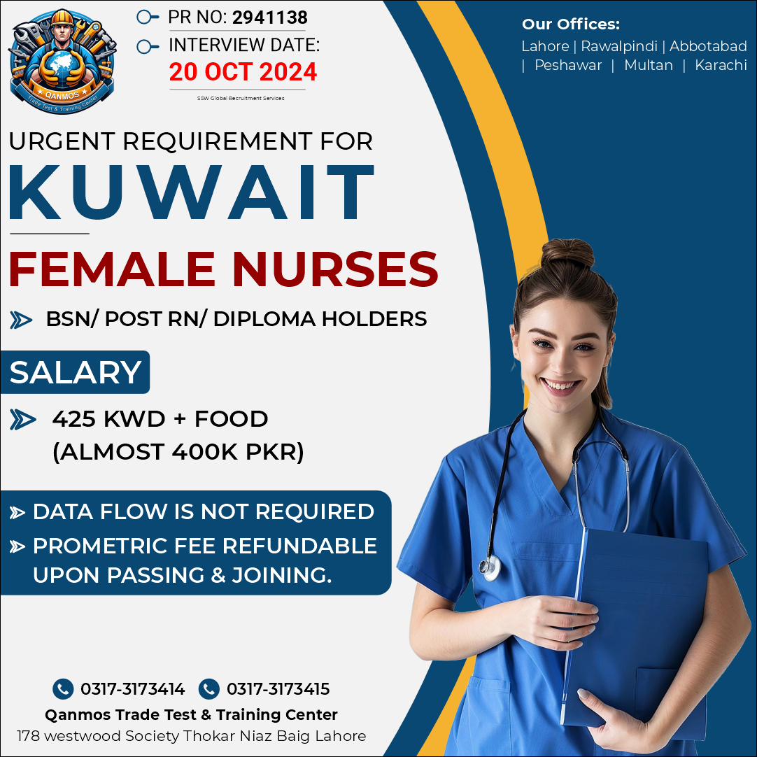 Read more about the article Female Nurses Required